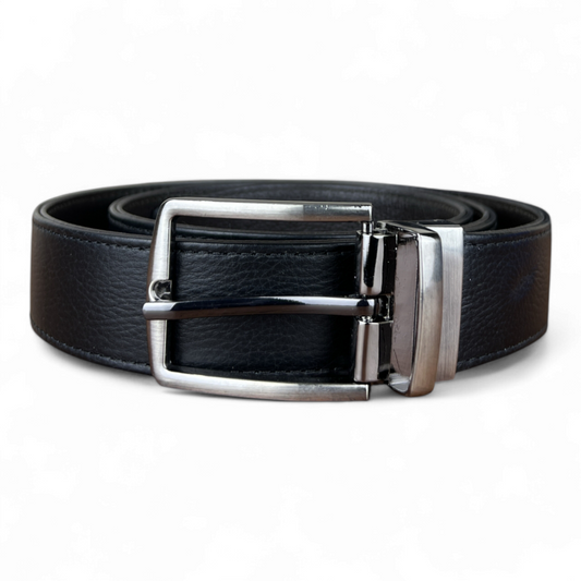 Legacy Leather Double Side Belt: Black & Brown