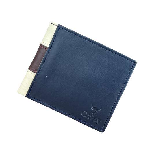 Prestige Blue: Leather Wallet