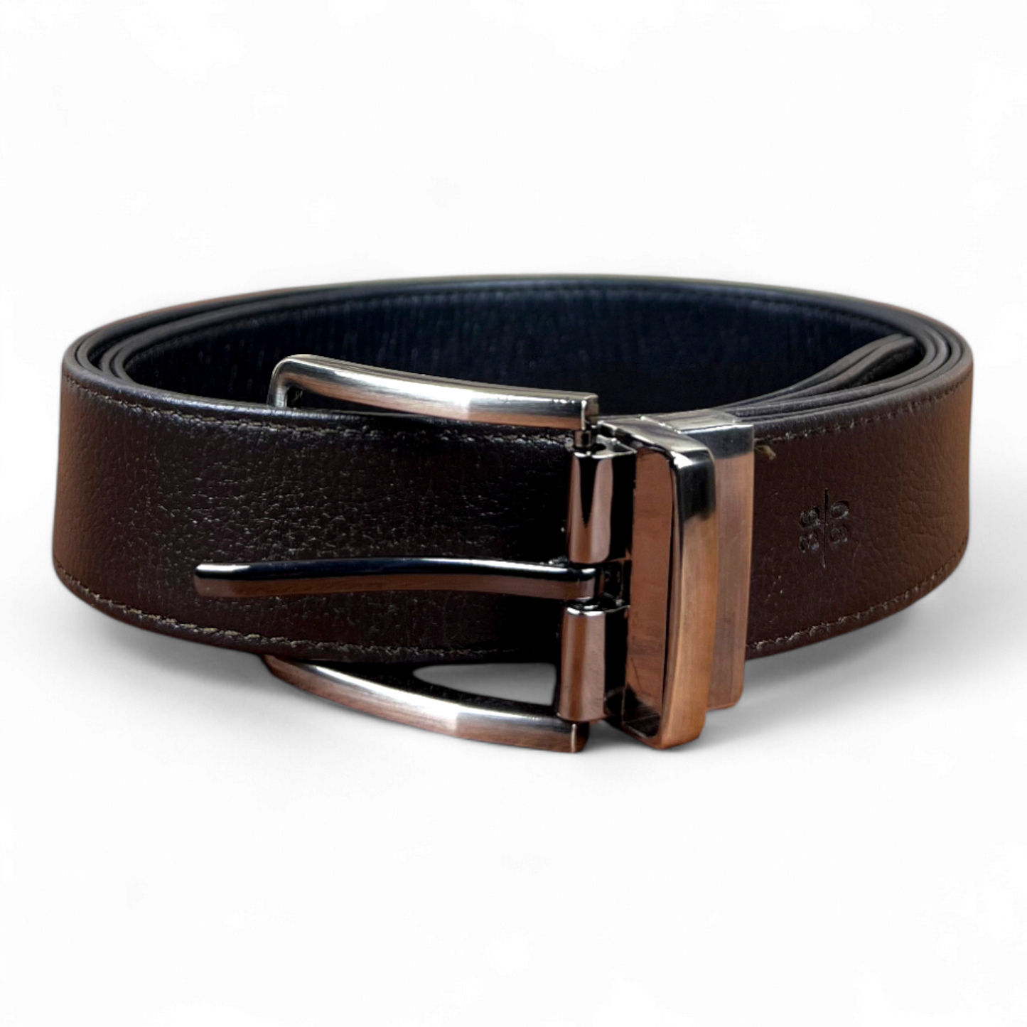 Legacy Leather Double Side Belt: Black & Brown
