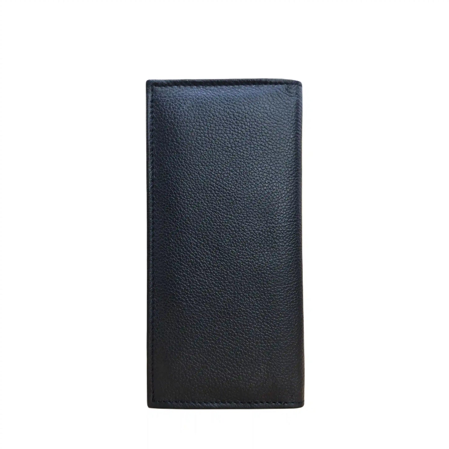 Rustic Black: Long Leather Wallet