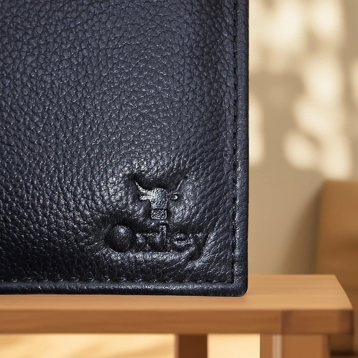 Rustic Black: Long Leather Wallet
