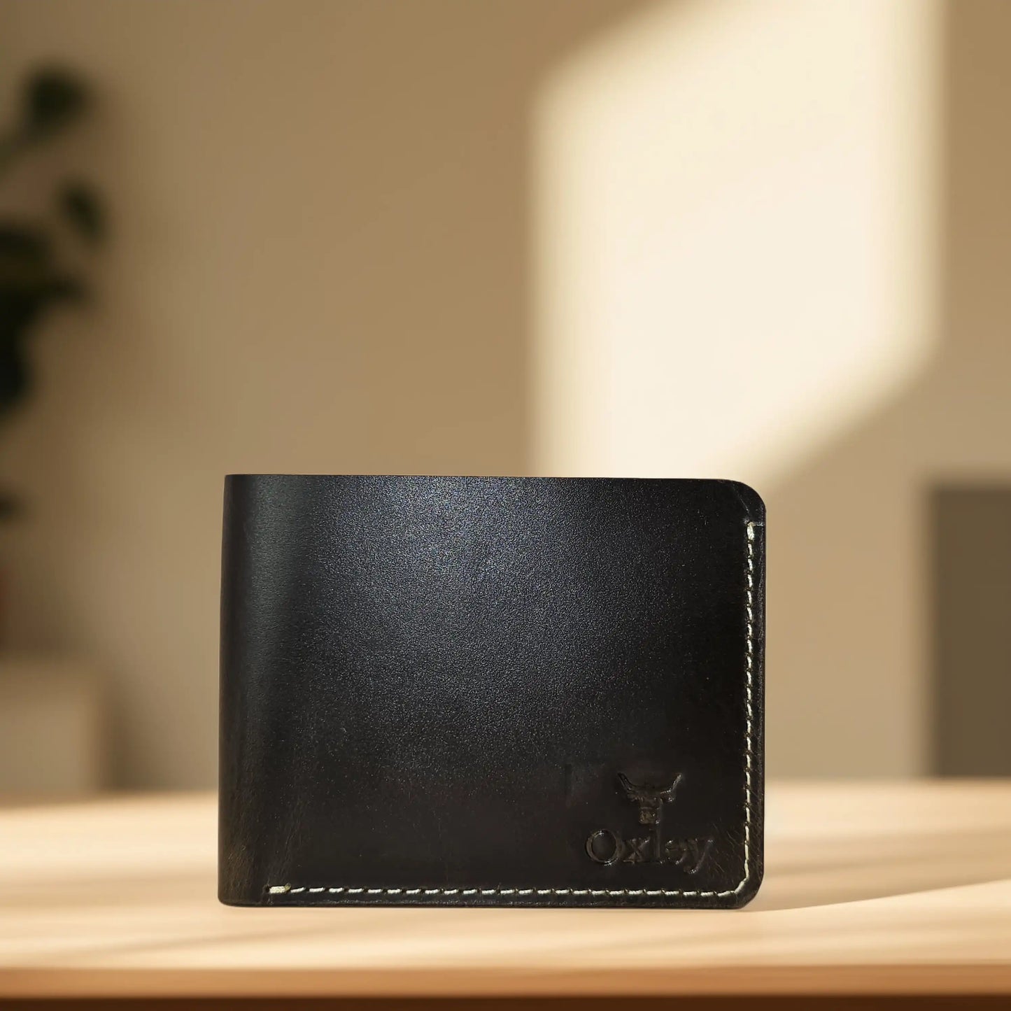 Tan Brown Leather Bi-Fold Wallet