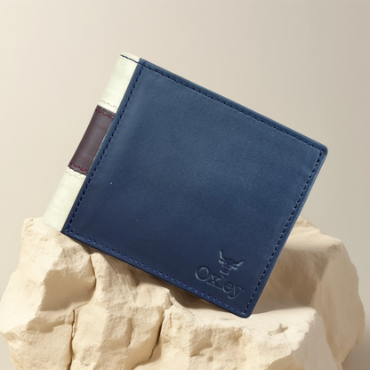 Prestige Blue: Leather Wallet