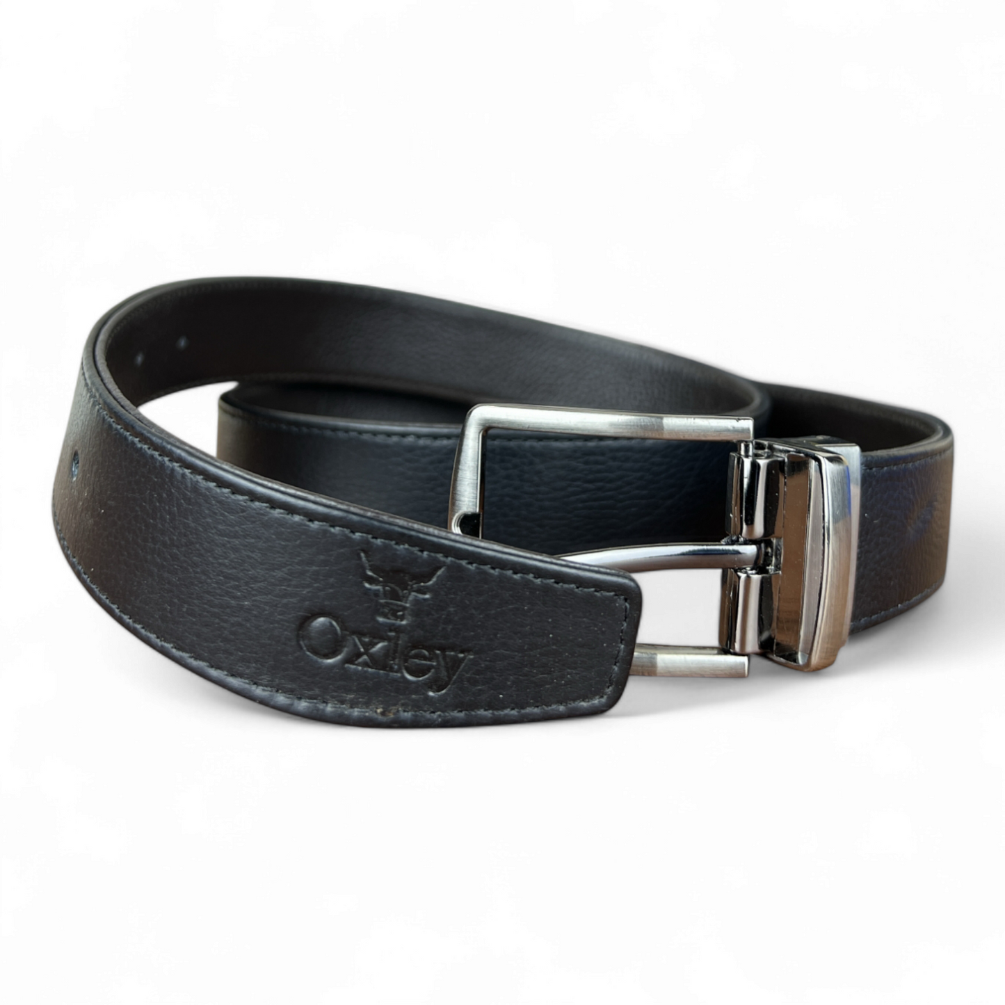 Legacy Leather Double Side Belt: Black & Brown