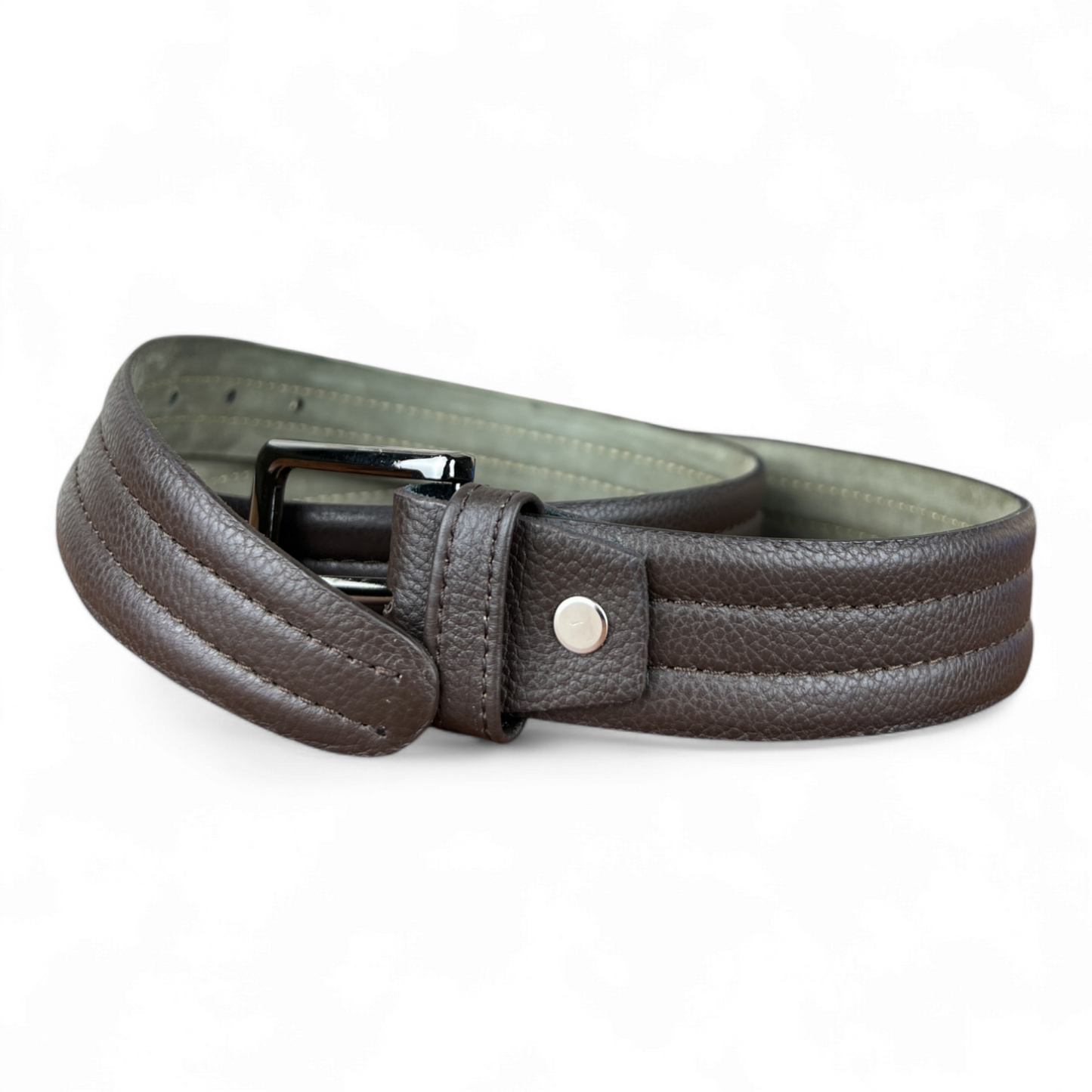 Eminence Brown: Leather Belt