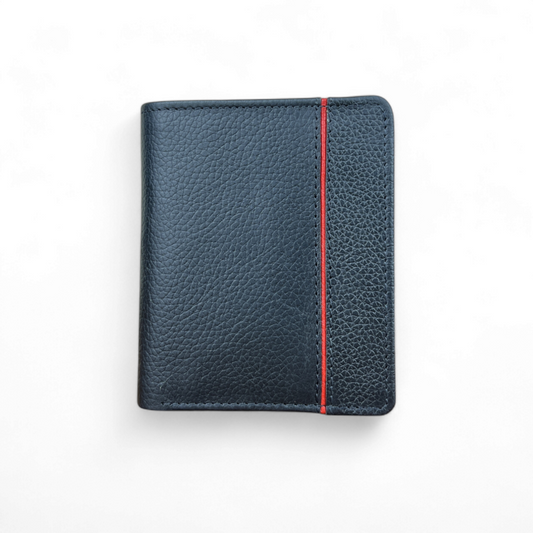Distressed Black: Leather Wallet